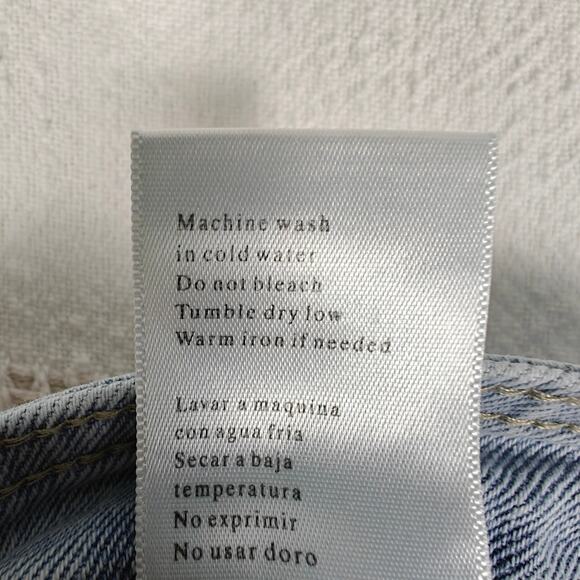 KanCan High Rise Cargo Jeans Light Wash Straight Leg Size 11/29 - Picture 7 of 8